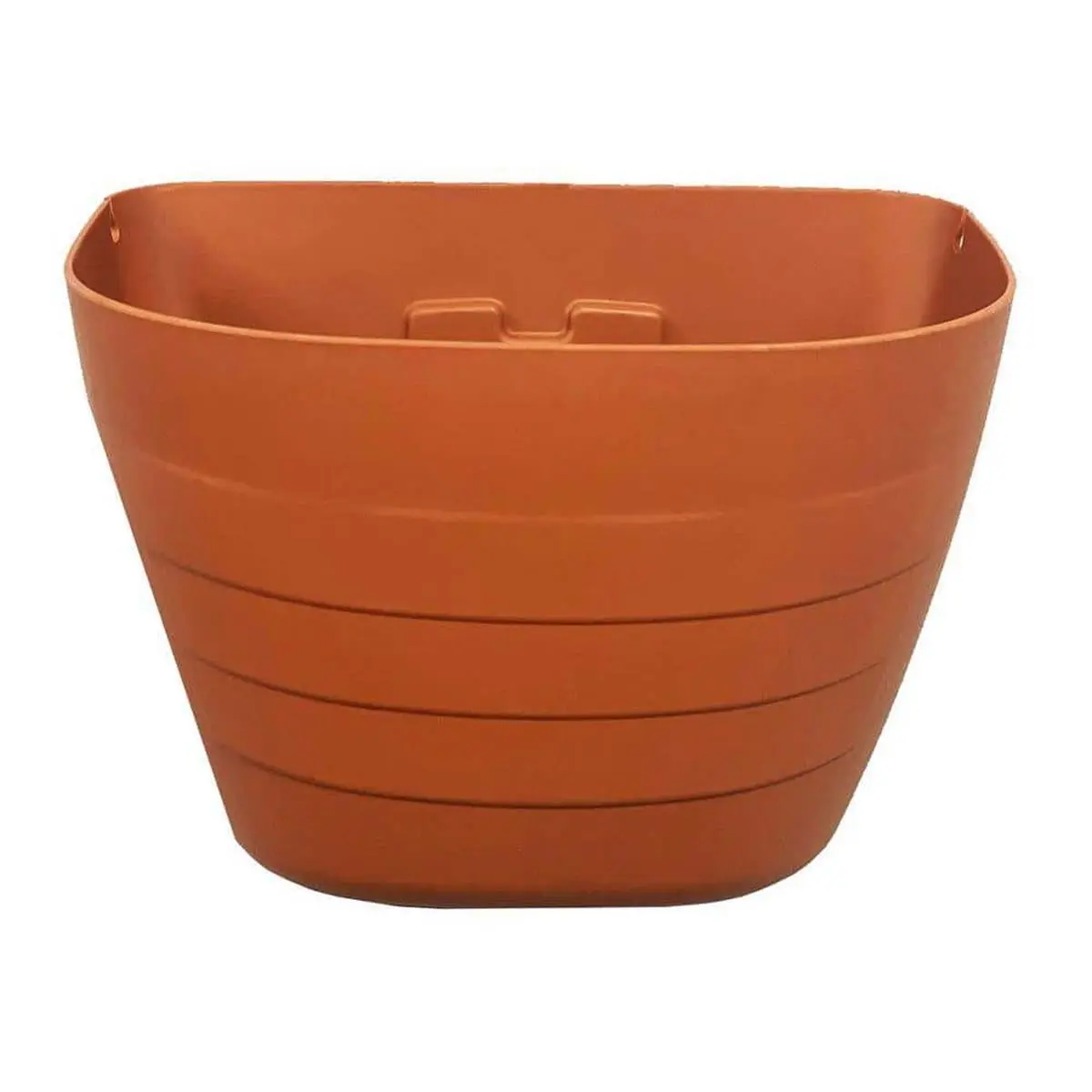 212 MAIN Terracotta Self-Watering Hanging Plant Pot - 9.5in x 7in x 12in Modern Garden Pot, Outdoor Garden Accessories for Home Improvement, Fits Small Vegetables (With Instructions), Terracotta Pots