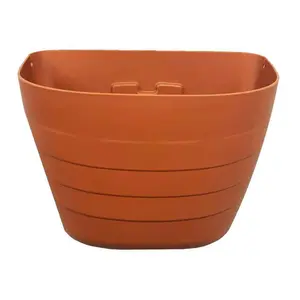 Natures Distributing  9.5 in. x 7 in. x 12 in. Self-Watering Wall Planter - Terracotta