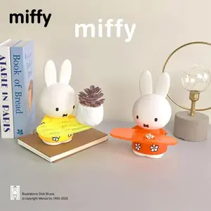 Kawaii Miffy Tray Series Doll Decoration Handmade Jewelry Earphones Miscellaneous Storage Ornaments Gift for Girl