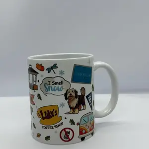 Gilmore Girls Ceramic Collage Mug 11oz or 15oz Dishwasher Safe  Stars Hollow-Inspired Gift  Gilmore Girls Ceramic Mug