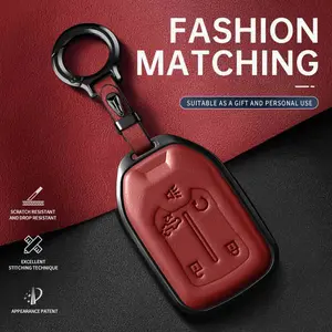 For Chevrolet Key Cover Car 2017-2021 Silverado Suburban Tahoe GMC Acadia Sierra Terrain Key Case Truck