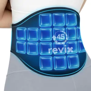 REVIX 45-Min Long-Lasting Back Ice Pack, Extra Large Ice Packs with Ice Grid Gel Design, Reusable Gel Ice Wrap