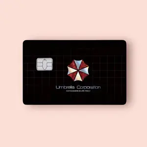 Umbrella Black Credit Card Sticker Debit Skin Decal Cover Waterproof Vinyl Easy To Apply