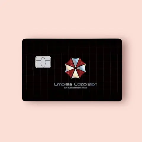 Umbrella Black Credit Card Sticker Debit Skin Decal Cover Waterproof Vinyl Easy To Apply Debit Card Skins Decal