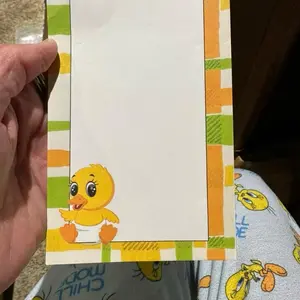 Cute Baby Duck Themed Notepad, Portable Mini Notepad for' Daily Notes & Quick Jottings
