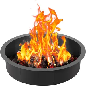 VEVOR Fire Pit Ring, 45 - Inch Outer/39 - Inch Inner Diameter, 10inch Height Fire Pit Insert, Heavy Duty Carbon Steel Liner DIY Campfire Ring Above or In - Ground, for Outdoor Camping, BonfiresVEVOR Super Brand Day