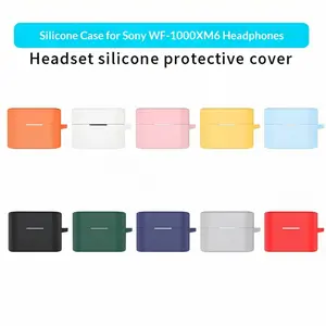 Pure Color Protective Case for Sony Wf-1000xm6 Earphones, Silicone Craftsmanship, Perfect Protection, No Removal Required, Rechargeable