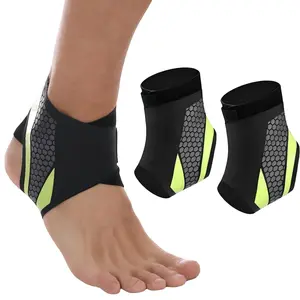 Ankle Brace — Adjustable Lace-Up Support featuring a Breathable Compression Sleeve, Arch Support, and Stirrup-Style Straps; Designed for Basketball and Sports Stability — Unisex (2-Pack; Available in Green, Purple, and Gray)