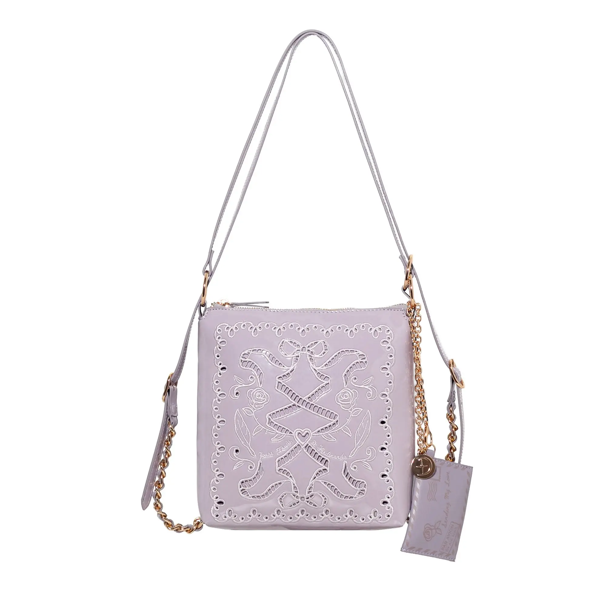 Ribbon Reverie Mini Convertible Hobo Lavender