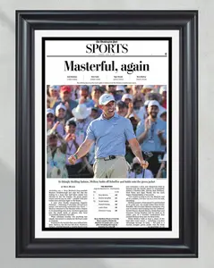 2026 Masters Tournament “Masterful, Again!” Rory McIlroy Repeat Victory Poster (NO FRAME)