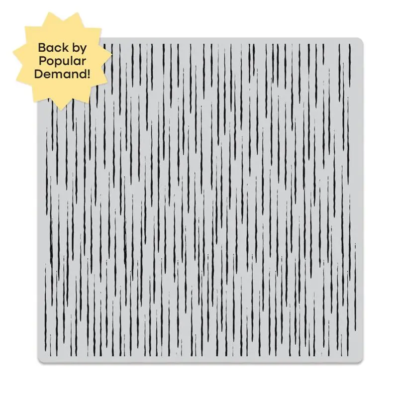 Rain Texture Bold Prints Cling Stamp
