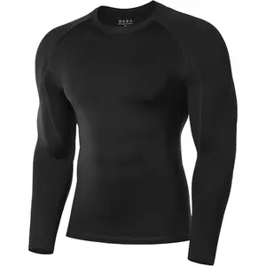 Sports & OutdoorsMen's UPF 50+ Long Sleeve Compression Shirts Cool Dry Workout Undershirts Athletic Base Layer for Sports Running Gym