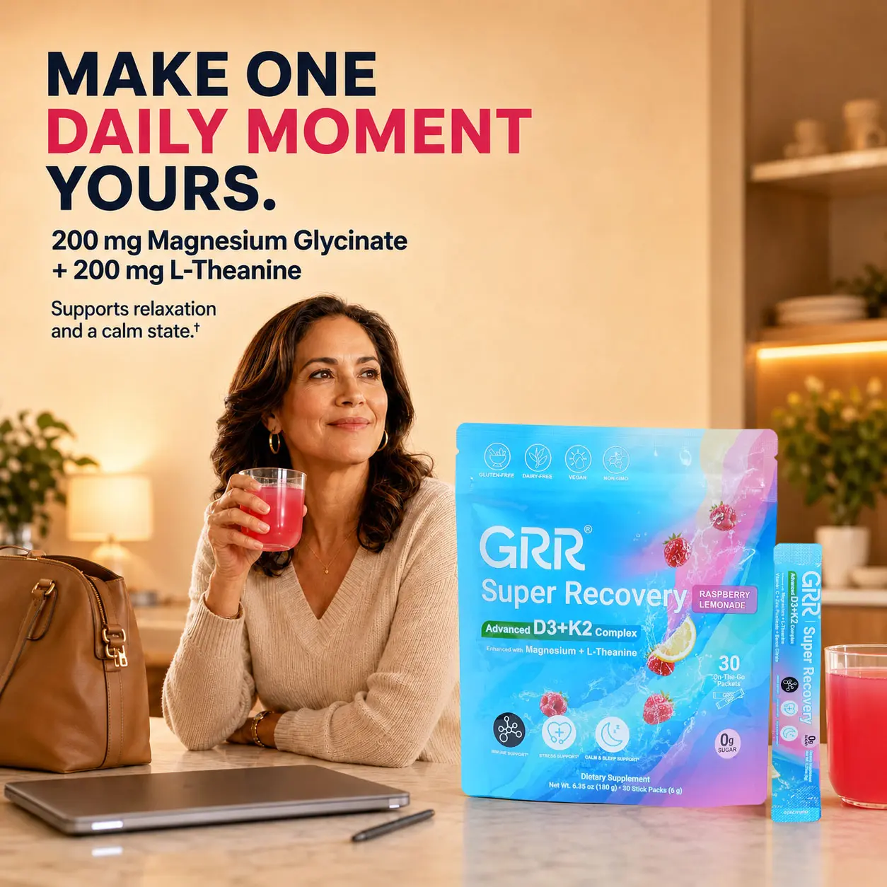 GRR Super Recovery Daily Drink Mix｜Your Daily Recovery Moment