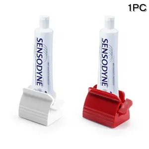 Lazy Person Rolling Toothpaste Squeezer Set, Multi-Color Manual Squeezer, Bathroom Convenient Clip-On Storage Rack, No Waste Toothpaste Dispenser
