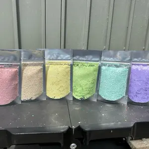 Pastel Glitter Bundle - Set of 6 Bags of Glitter - 2 Ounces Each - Includes Lime, Berry, Sand, Rosie Cheeks, Corn, and Seafoam- Not Edible