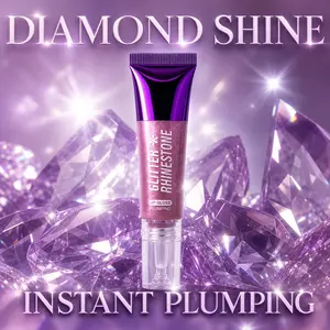 6-Color Jelly Glitter Lip Gloss Set, Moisturizing Micro-Shimmer Lip Color, Glassy Full Lips, Water-Gloss Effect, Fine Shimmer Diamond Look