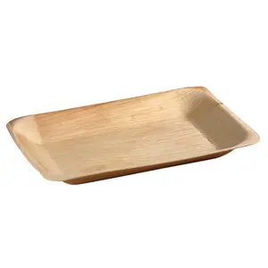 PacknWood  Rectangular Palm Leaf Plate- Pack Of 100