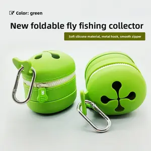 Fly Fishing Eco-Friendly Collector: Collects fly fishing line ends and small trash; retractable silicone collector.