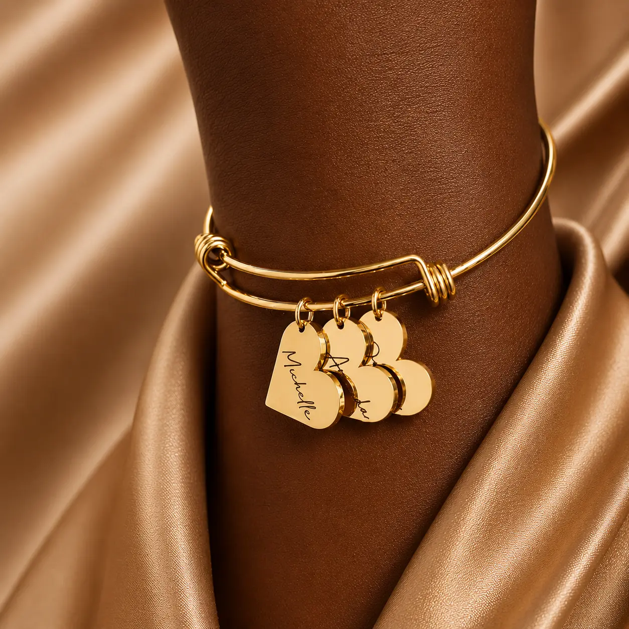 Engraved Heart Bangle Engraved Heart Bangle