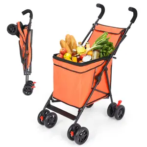 Folding Shopping Cart, The Original Patented, 60 lbs Capacity, Minimalist Experience the confidence of a patented rugged steel frame construction,