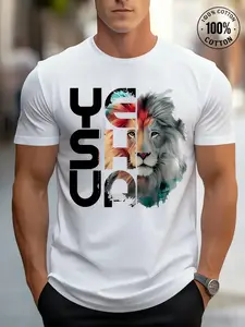 Men's T-Shirt Comfortable Crew Neck Casual Cotton Short Sleeve Soft Breathable Top Tee Summer Spring Streetwear