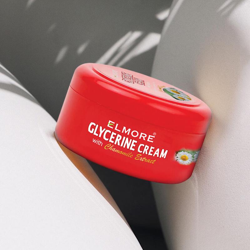 ELMORE Soothing Hand Cream – 42% Glycerin for Intense Moisture & Hydration | Chamomile Extract to Calm, Soothe & Restore Dry, Cracked Skin | Fast-Absorbing & Non-Greasy