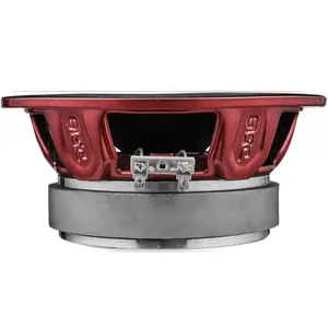 PRO-X6BM Loudspeaker 6.5" Midrange Red Aluminum Bullet 500W Max 250W RMS 8 Ohms Premium Quality Audio Door Speakers for Car or Truck Stereo Sound System 1 Speaker