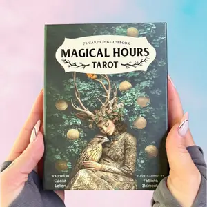 Magical Hours Tarot: 78 Lush Collage-Style Cards, Enchanting Divination Deck Steeped in Nature & Magic, Includes Full-Color 128-Page Illustrated Guidebook