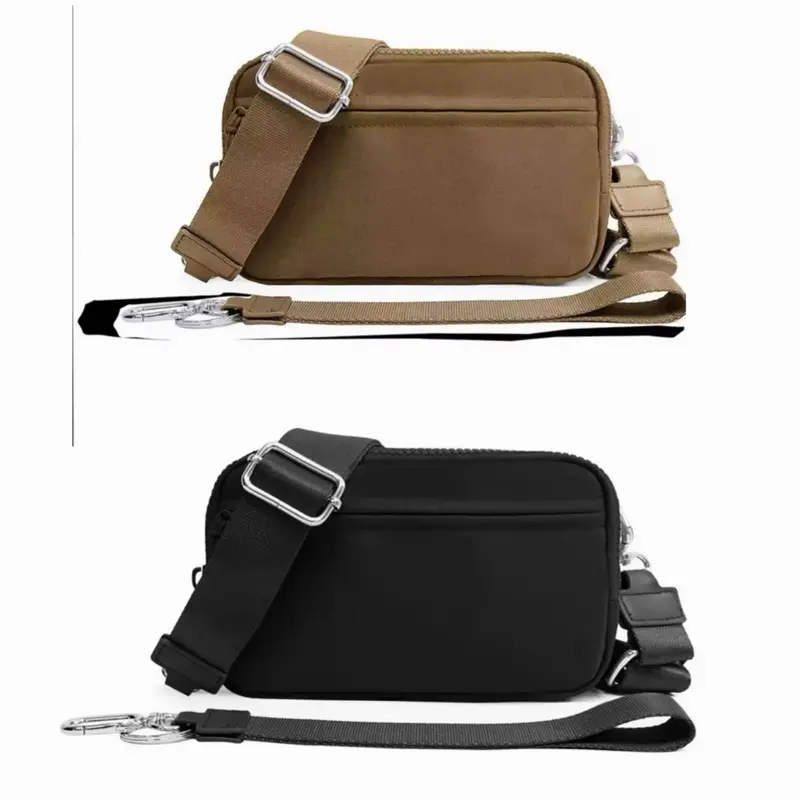 OC Dual-mode Nylon RFID Crossbody Wallet with Adjustable Strap and Wristlet for Everyday Use