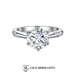 ��#11����LiLY��925 Sterling Silver Synthetic Moissanite rings