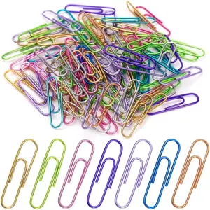 Paper Clips,150pcs 2 Inch Large Paper Clip, Assorted Colored PaperClips for Paperwork Office School and Personal Use