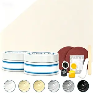 Premium Fiberglass Tub Repair Kit, 3.7oz Shower Sink & Acrylic Bathtub Fix, Quick Repair for Cracks Chips Dents Holes, Almond Biscuit Bone Shade, Reusable, No Glue Needed, Long-Lasting Bathtub Restoration, Porcelain & Acrylic Surface Patch