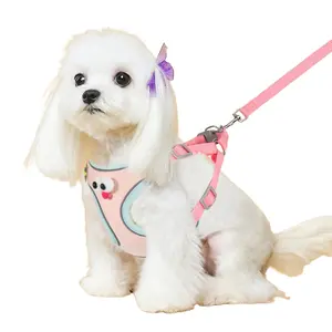 Dog outdoor leash dog leash cat harness Anti-Escape Dog Harness Leash, Winter Small Dogs Pet Supplies, Adjustable Stretchable Walking Rope, Comfortable Chest Strap