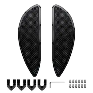 HOGWORKZ® Heaterz Driver Floorboards for Harley® Touring & Softail '86-'25 | Black