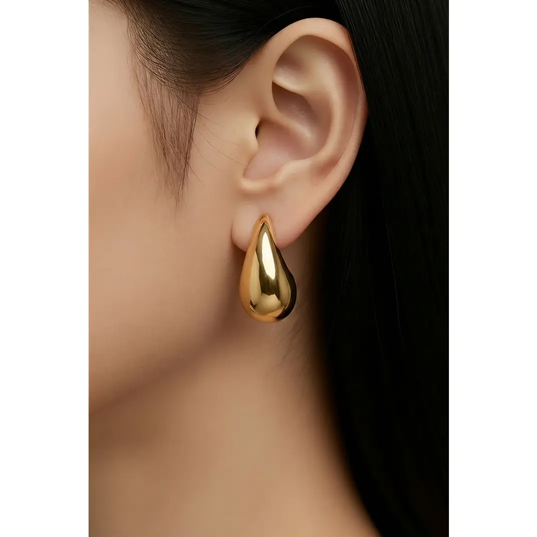 Gold Teardrop Earrings