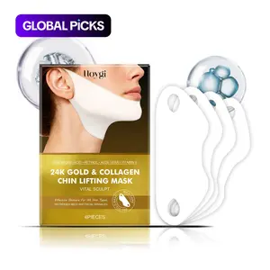 Collagen Retinol Neck & Chin Mask, 4 Counts/box Nourishing Neck & Chin Lifting Masks, Hydrating Skin Care Product for Women & Girls, Body Care, Neck Mask Firming Products #GLOBAL PICKS