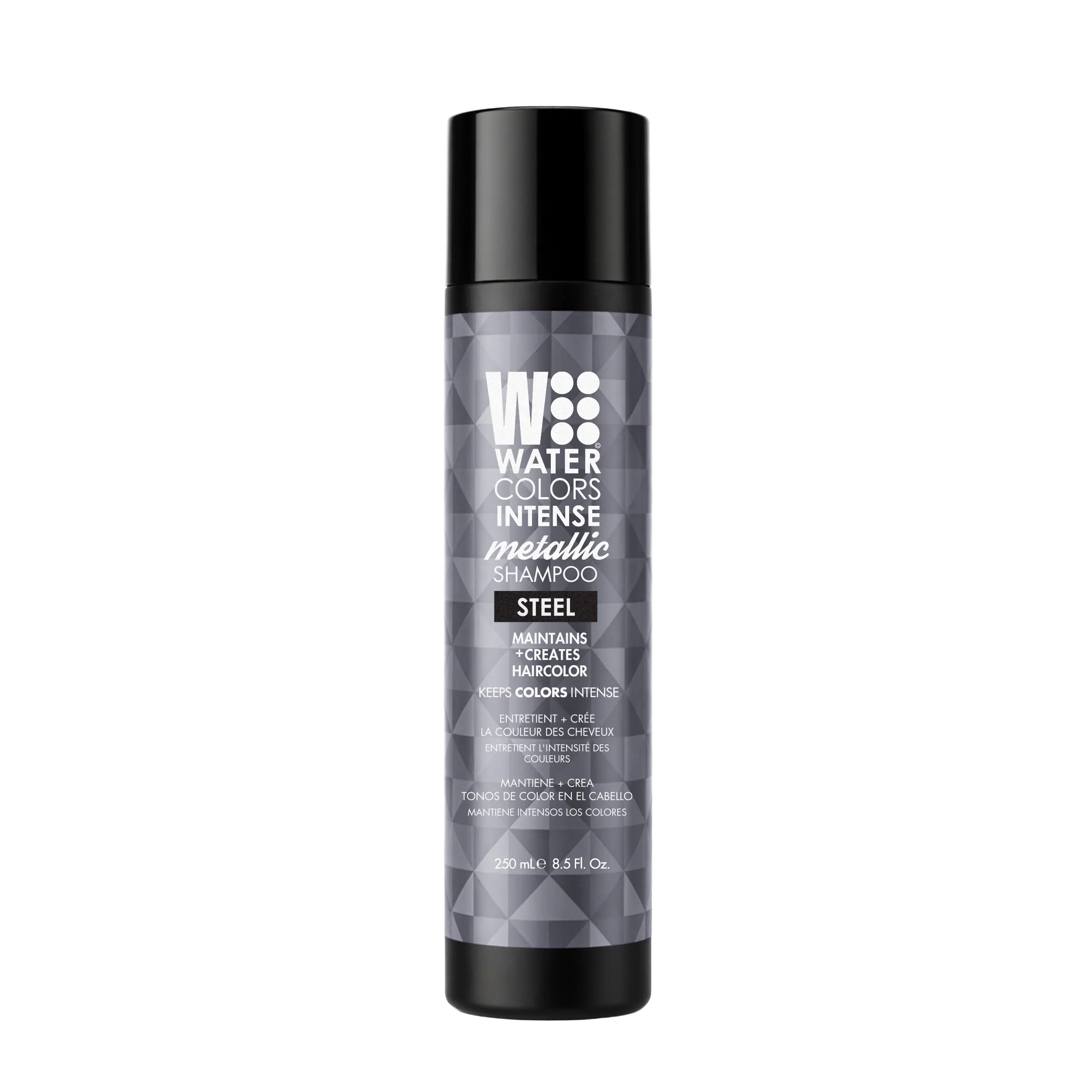 Color-Depositing Steel Watercolor Metallic Shampoo, Intense Color Enhancer, 8 oz