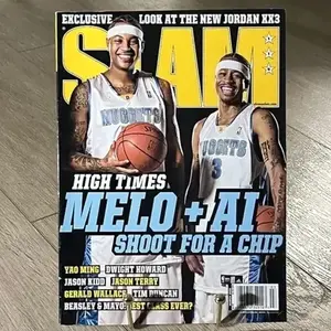 Magazine (March 2008) Carmelo Anthony Allen Iverson W Poster- unframe