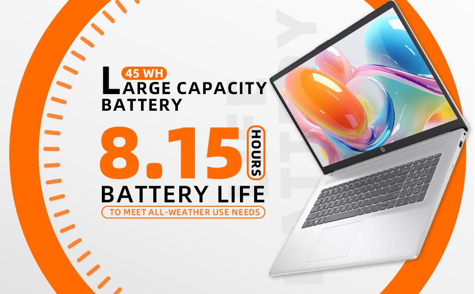 HP 17 inch Laptop Business, AMD Ryzen 5 7430U 6-Core Processor (Beats i7-11th Gen), 32GB RAM & 1TB SSD, Windows 11 Pro, AI Copilot Ready, Full Numeric KB, 17.3" FHD IPS Display