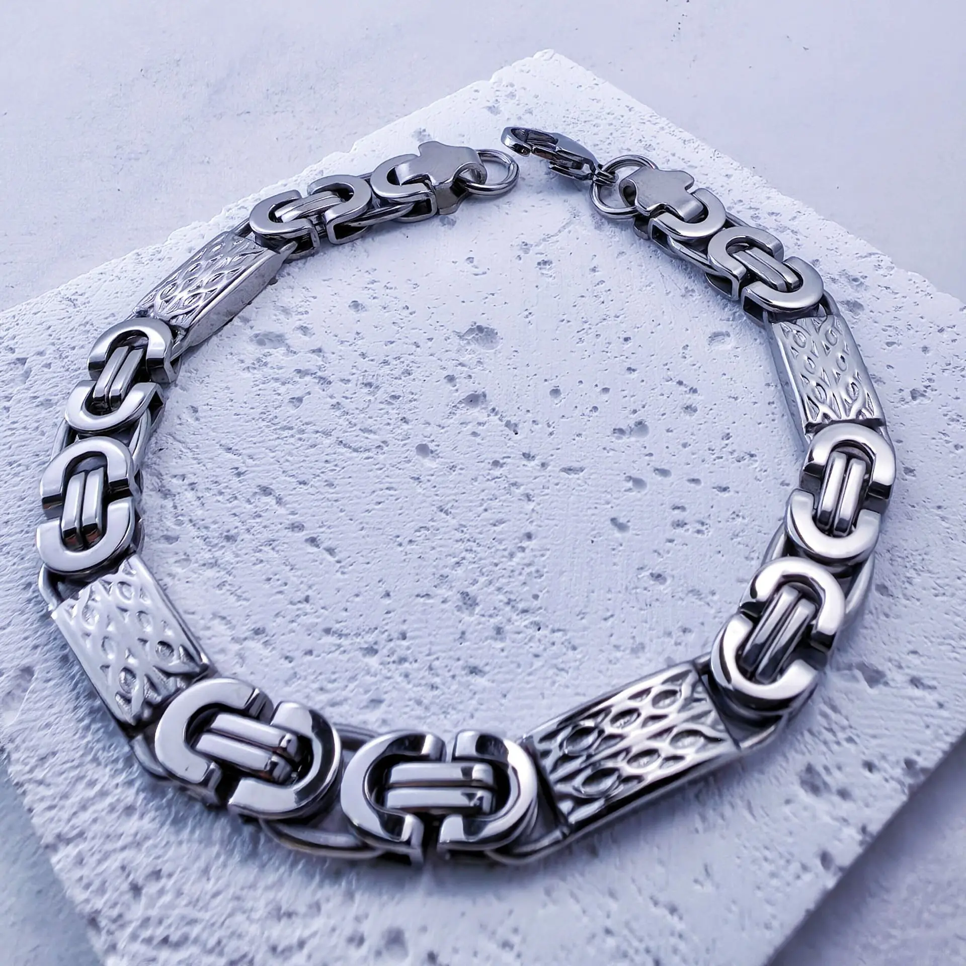 8mm steel colored bracelet