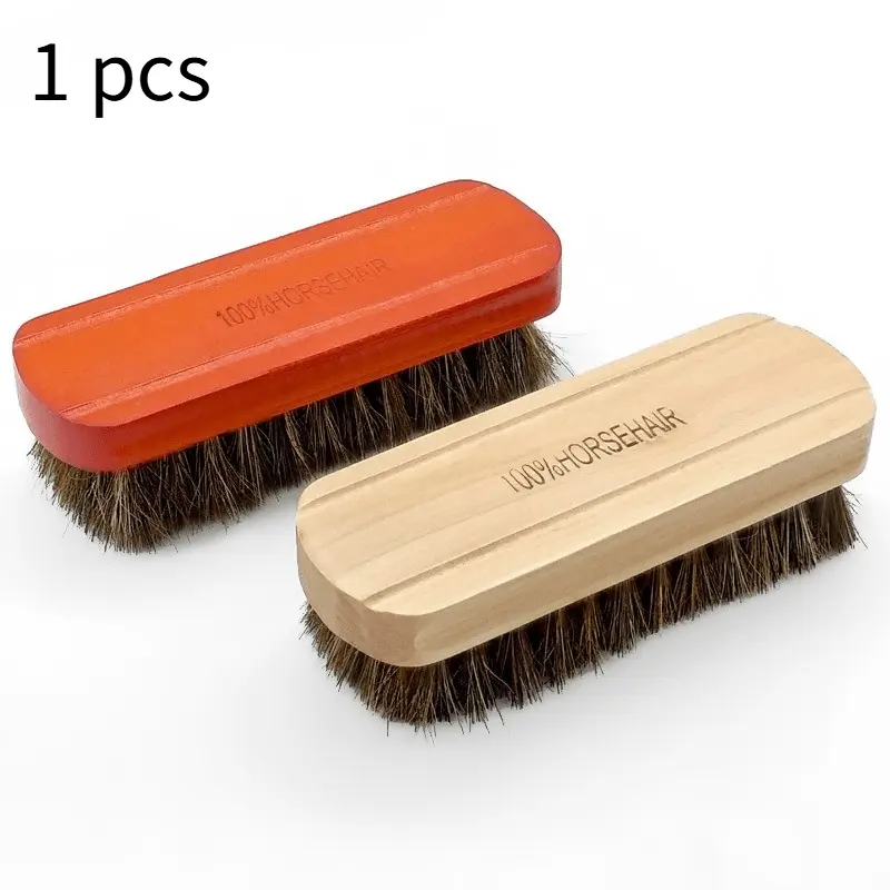 Genuine Horsehair Wooden Brush Car Detailing Polishing Buffing Brush Seat Handle Dashboard Roof Cleaning Premium Car Wash Brush Household Cleaning Tool Cleaning Supplies Auto Detailing Supplies Car Detailing Brushes