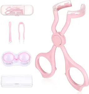 Contact Lens Applicator Tool, Portable Eye Opener for Easier Apply/Remove Contact Lens, with Contact Lens Case, Sucker+Tweezer with Soft Tip