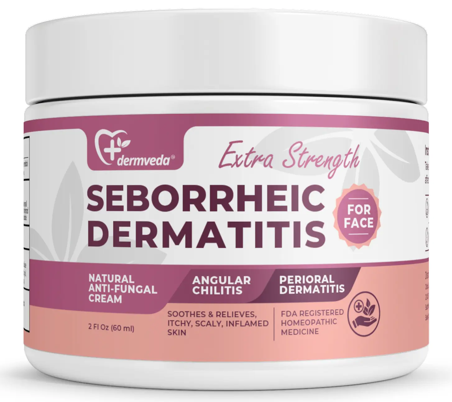 Dermveda Seborrheic Dermatitis Angular Cheilitis Medicine Cream Relief– Natural Relief