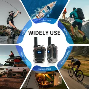 M8 Global Walkie Talkie 2-Pack with Sim Cards 4G Connectivity for Global Communication - Two Way Radio Long Range USB Charging Audio unlimited range