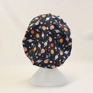 Space Planets Bouffant Surgical Dental Scrub Cap Hat Cotton