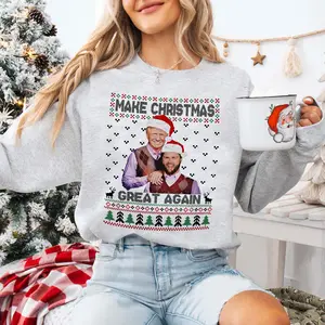 Funny Trump Vance Maga 2024 Christmas Sweater, Donald Trump Xmas T-Shirt, Trump Holiday Sweater, Christmas SweatShirt For Women Men