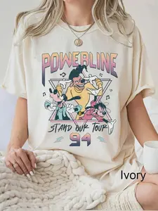 Retro 90s Movie Comfort Colors Shirt, Powerline Shirt, World Tour Shirt, Trip Tee