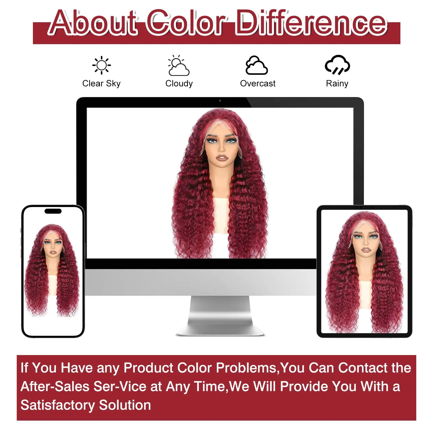 Oveflect 30 Inch 99j Burgundy Deep Wave Lace Front Wigs 