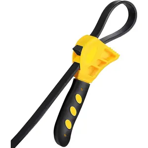 Adjustable Rubber Strap Wrench | Designed for Countertop Water Filter | Also Serves as Jar Opener for Weak Hands,Pipe Wrench for Plumbers(Medium Size)