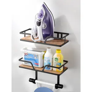 Ironing Board Holder - Iron Holder Ironing Board Hanger Wall Mounted, Laundry Room Organization
